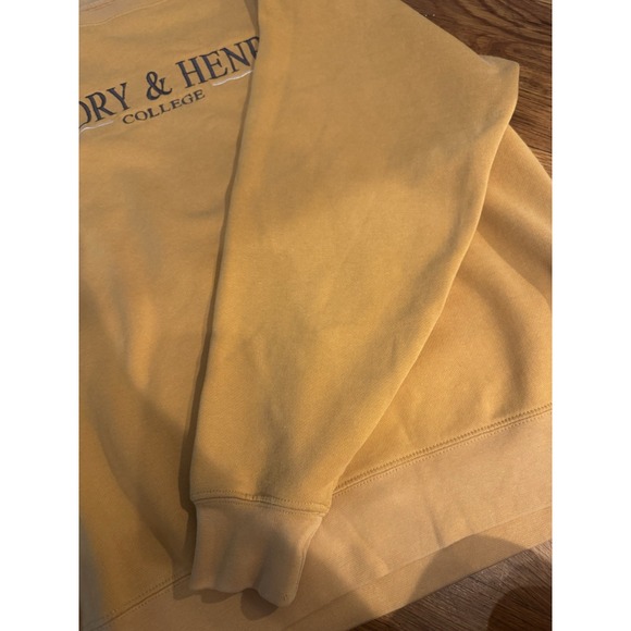 Vintage Jansport Emory & Henry‎ College Sweatshirt Crewneck Yellow Embroidered M - Picture 6 of 11
